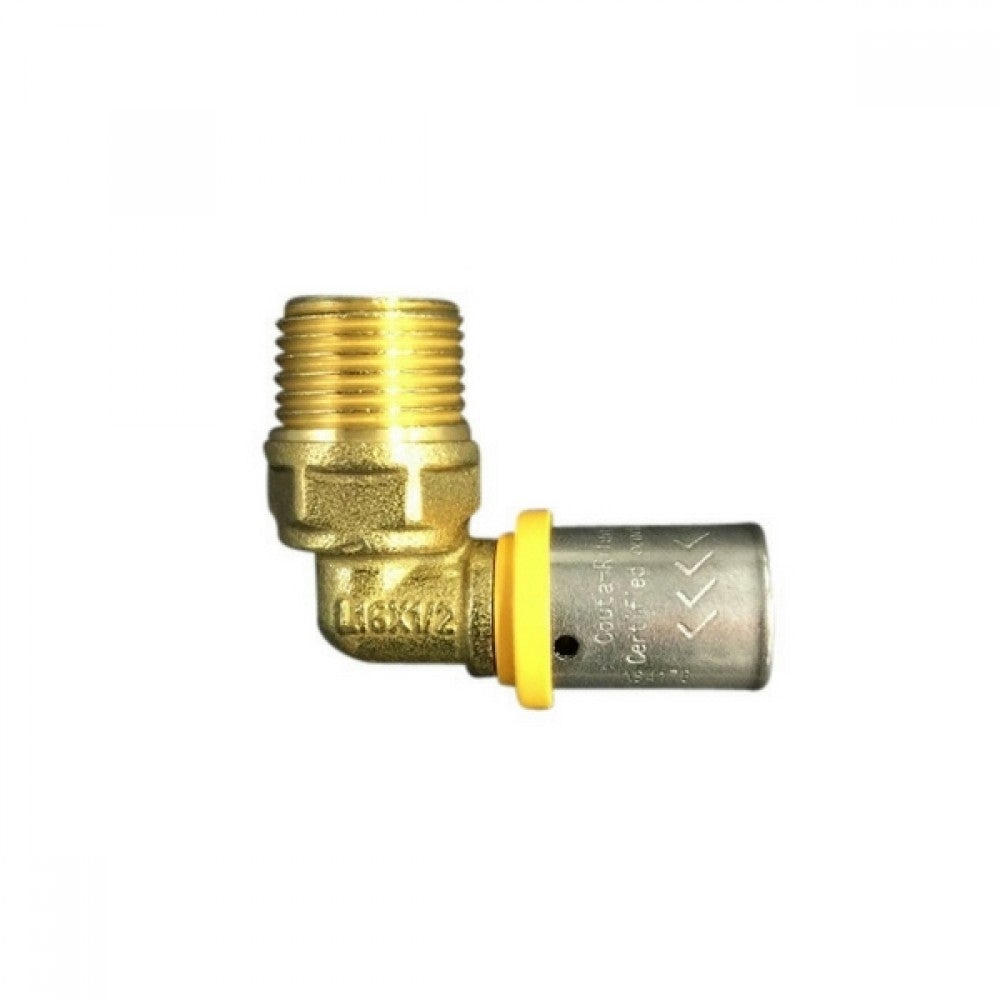 XPex Gas Elbow 16mm X 1/2"MI