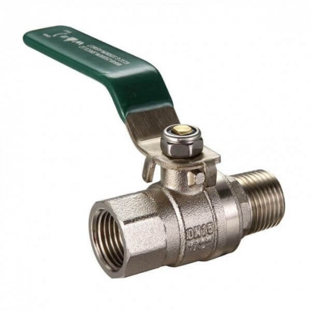 Ball Valve Lever MxF  15mmDual Approval