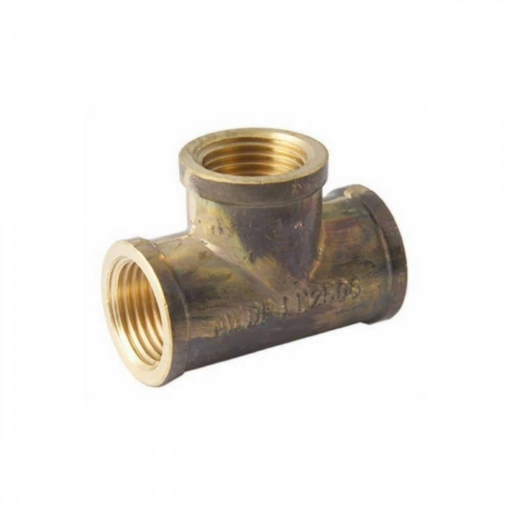 Tee Screwed Brass 50mm (2")